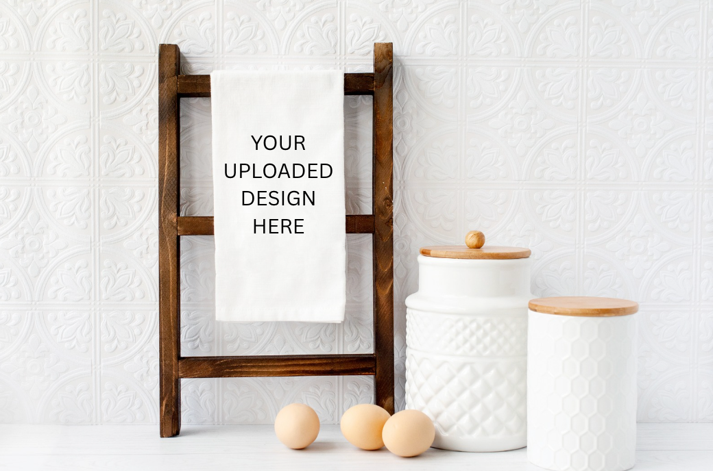 CUSTOMIZED Personalized Microfiber kitchen towel 16x24