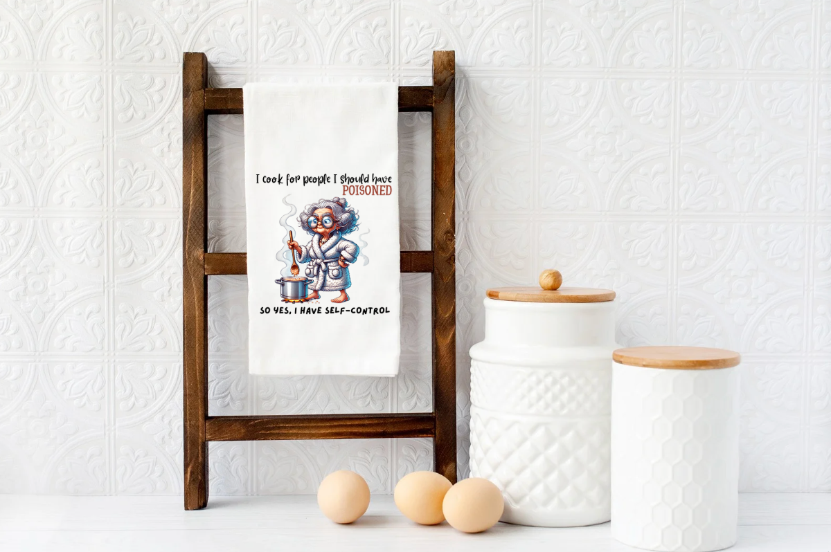 I cook for people I SHOULD HAVE POISONED Microfiber kitchen towel 16x24