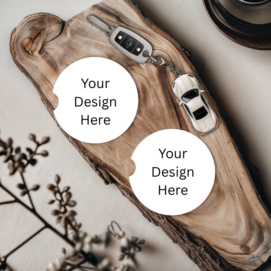 CUSTOMIZED PERSONALIZED Car Coasters