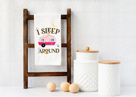 I SLEEP AROUND Camping RV Microfiber kitchen towel 16x24