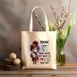 What if the BOOKS NEED ME 12x14 canvas tote bag