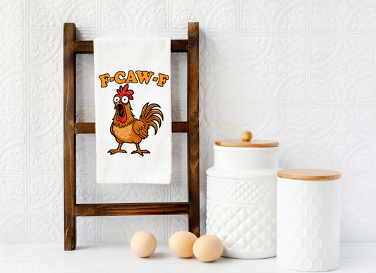 F-CAW-F Funny Chicken Microfiber kitchen towel 16x24